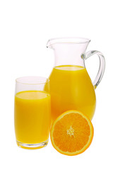 Fototapeta na wymiar Orangensaft - orange juice 04