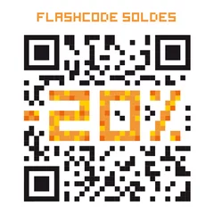 Rideaux velours Pixels Code barres - 20% - Datamatrix