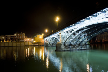 bridge and river in seville( spain)