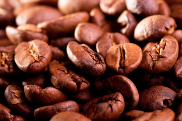roasted coffee beans background