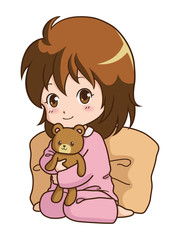 女の子/パジャマ