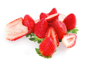 raw ripe strawberry