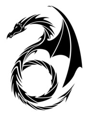 Vector Tattoo Dragon