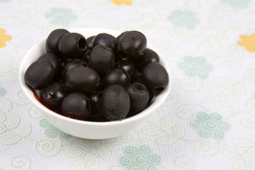 Plate with olives