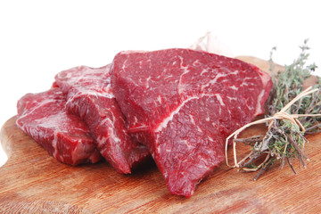 fresh raw beef meat fillet flesh
