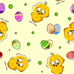 С Пасхой, Мультфильм векторные бесшовные модели