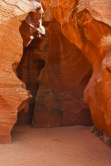Sandstone Walls of Antelope Canyon