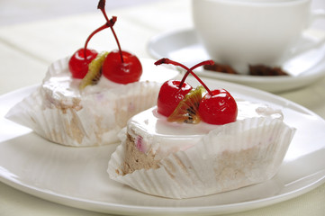 cream cherry cake