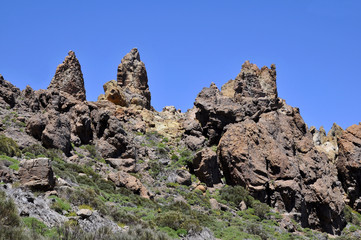 Lava rocks in the island of Tenerife