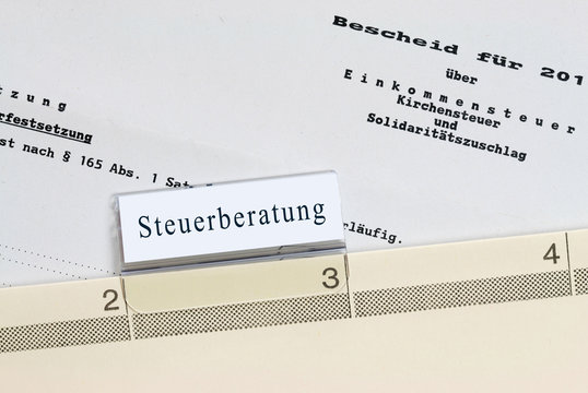 Steuerberatung - Steuerbescheid