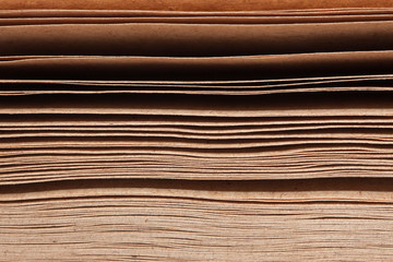 Stack of brown papers