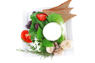 mozzarella cheese and tomatoes