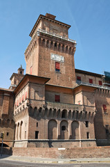 Estense Castle. Ferrara. Emilia-Romagna. Italy.