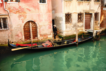 Fototapeta na wymiar Wenecja i gandola