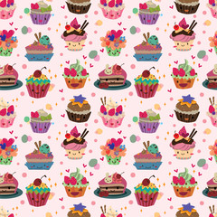 seamless cake pattern