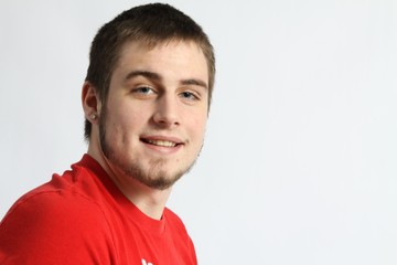 Young Man in Red Shirt