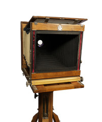 old wooden camera
