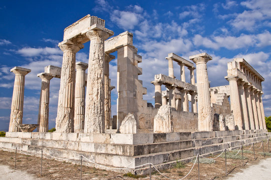 The Temple of Aphaea. Aegina, Greece