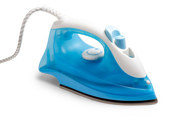 flatiron steam iron isolated on white background
