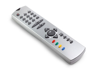 remote tv control access monitoring support isolated on white ba