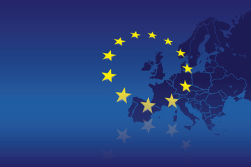 Europa Flagge Fahne 3 - obrazy, fototapety, plakaty