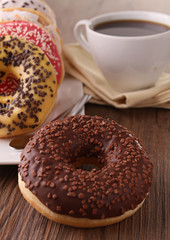 coffee cup and donut
