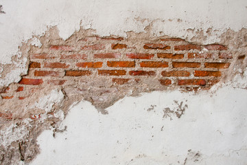 Crack on a wall of an old building