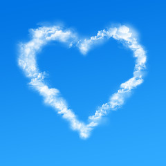 Heart clouds