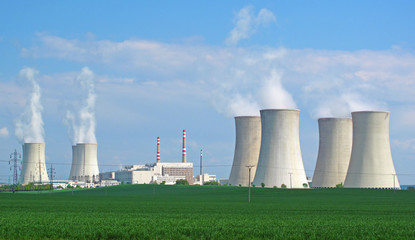 Nuclear power plant panorama.