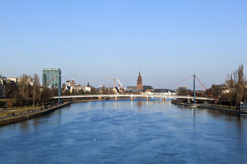 Obraz premium cityscape of Frankfurt am Main, Germany.