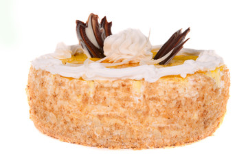 fruit cake isolated