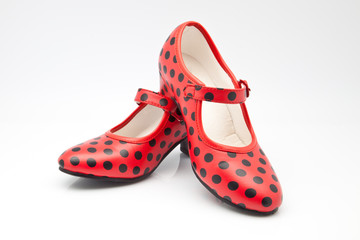 zapatos de lunares