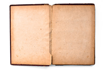 blank page of old book