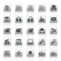 25 Detailed Internet Icons - Vector Icon Set