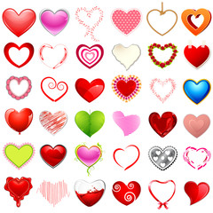 Different style of Hearts