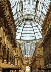 Obraz premium Italy, Milan The Vittorio Emanuele gallery