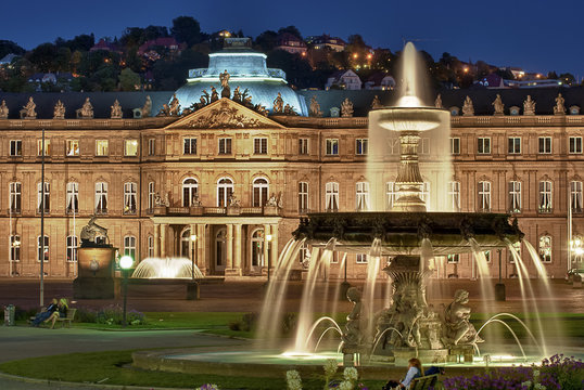 Brunnen am neuen Schloss Stuttgart