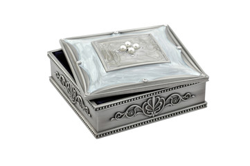 beautiful box for jewelry isolated on white