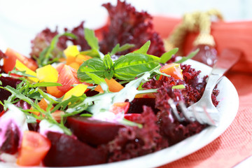 Mixed beetroot salad