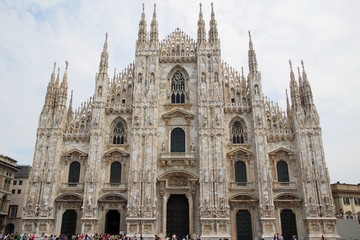 Fototapeta na wymiar Italy, the Milan cathedral, known as Duomo
