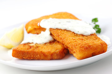 Breaded fish flilet