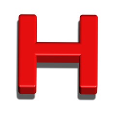 3D LETTERA H