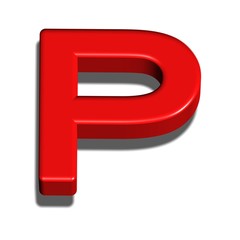 3D LETTERA P