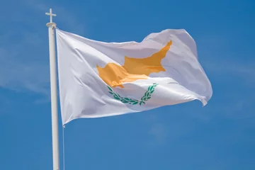 Zelfklevend Fotobehang Cypriotische vlag © Alexander Lebedev