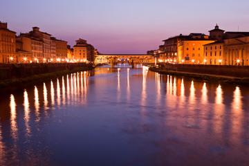 Fototapeta na wymiar Ponte Vecchio, Florencja, Toskania, Włochy
