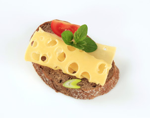 Bread and Swiss cheese