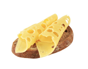Bread and Swiss cheese