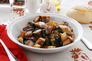 Sautéed eggplant  Melanzane trifolate