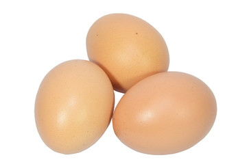 eggs on a white background