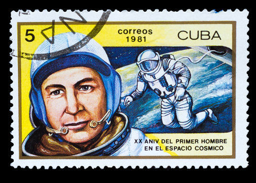 CUBA - CIRCA 1981: A stamp printed in CUBA, 20th anniversary of